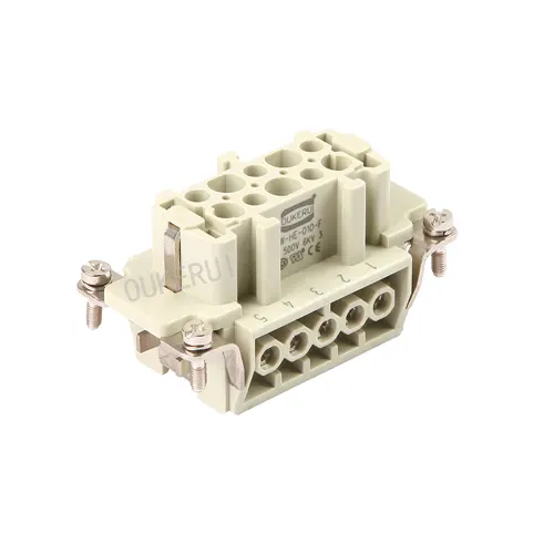 10-pins 16A 500V heavy-duty connector vrouwelijk inzetstuk