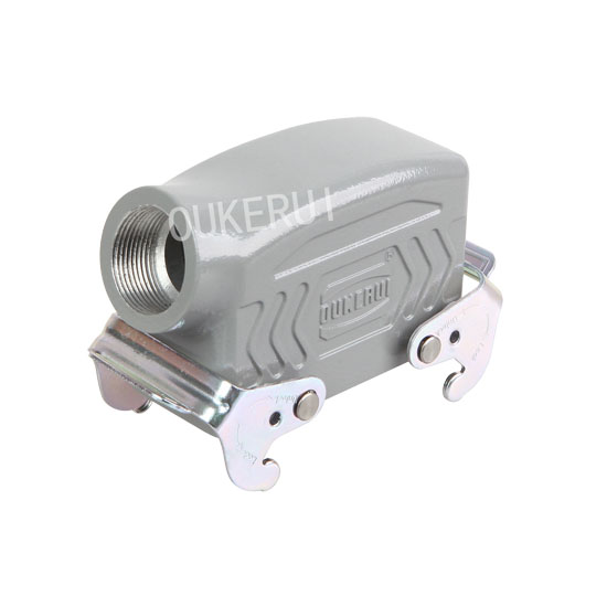 16B Zij-ingang PG21 Plug Dubbele metalen hendel Zware connectorkappen