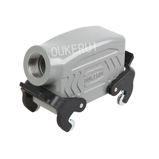16B Zij-ingang PG21 Plug Dubbele plastic hendel Zware connectorkappen