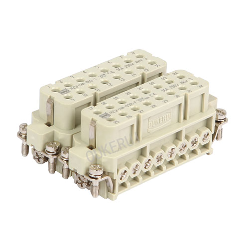 32-pins heavy-duty connector vrouwelijk inzetstuk