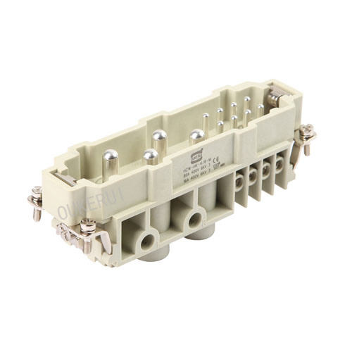 4/8-pins 400V heavy-duty connector mannelijk inzetstuk