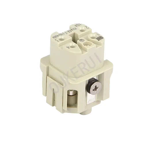 4-pins 10A 230/400V heavy-duty connector vrouwelijk inzetstuk