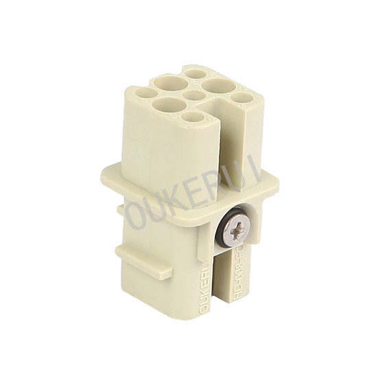 8Pin 10A Heavy Duty connector vrouwelijk inzetstuk